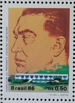 C 1518 Selo Presidente Juscelino Kubitschek Brasilia 1986