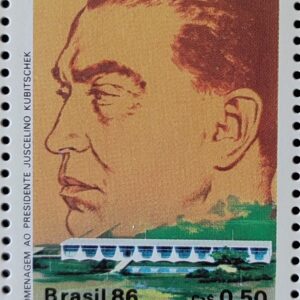 C 1518 Selo Presidente Juscelino Kubitschek Brasilia 1986
