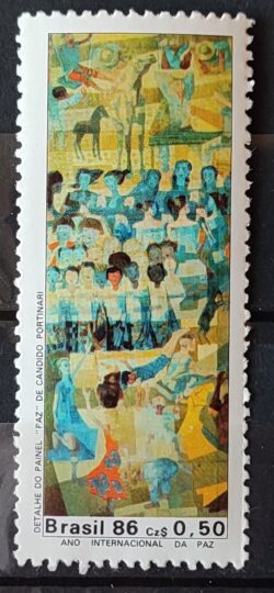 C 1522 Selo Ano Internacional da Paz Arte 1986