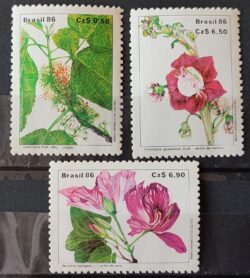 C 1523 Selo Preservacao da Flora 1986 Serie Completa