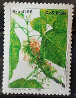 C 1523 Selo Preservacao da Flora Urtigao 1986 Nao Mint