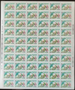 C 1530 Selo Natal Religiao Ave Passaro 1986 Folha