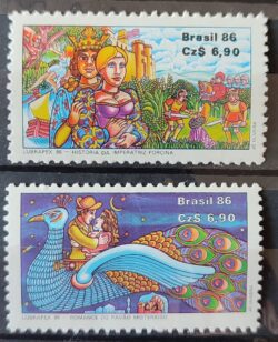 C 1534 Selo Lubrapex Filatelia Servico Postal 1986 Serie Completa