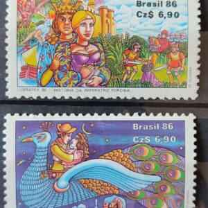 C 1534 Selo Lubrapex Filatelia Servico Postal 1986 Serie Completa