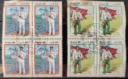 C 1539 Selo Trajes e Uniformes de Militar Marinha Navio Aeronautica Aviao 1986 Quadra CBC Brasilia Serie Completa Nao Mint