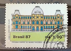 C 1542 Selo 50 Anos Museu de Belas Artes Arquitetura 1987 Circulado 3