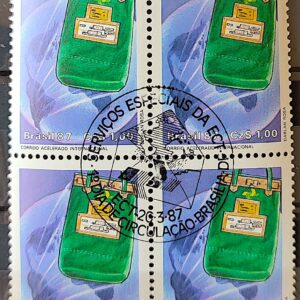 C 1545 Selo Servico Postal Malote 1987 Quadra CBC Brasilia