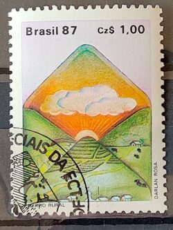 C 1546 Selo Servico Postal Envelope Carta 1987 Circulado 1