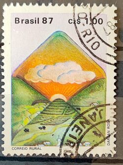 C 1546 Selo Servico Postal Envelope Carta 1987 Circulado 3