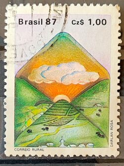 C 1546 Selo Servico Postal Envelope Carta 1987 Circulado 4