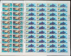 C 1549 Selo Fauna Brasileira Tartaruga Baleia 1987 Folha Serie Completa