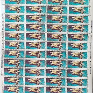 C 1549 Selo Fauna Brasileira Tartaruga Baleia 1987 Folha Serie Completa