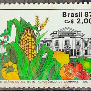C 1553 Selo 100 Anos Instituto Agronomico de Campinas Educacao Milho 1987 2