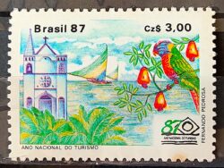 C 1557 Selo Turismo Igreja Jangada Bahia Ceara 1987