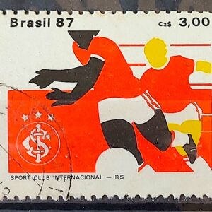 C 1559 Selo Clubes de Futebol Internacional 1987 Circulado 1