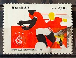 C 1559 Selo Clubes de Futebol Internacional 1987 Circulado 3