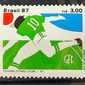 C 1561 Selo Clubes de Futebol Guarani 1987