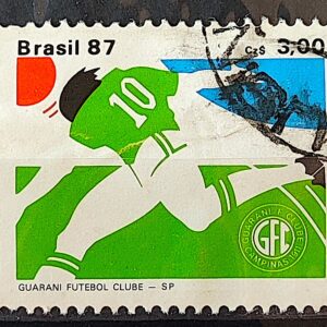C 1561 Selo Clubes de Futebol Guarani 1987 Circulado 1