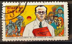 C 1564 Selo Dia do Livro 100 Anos Jose Americo Almeida Literatura 1987 Circulado 1