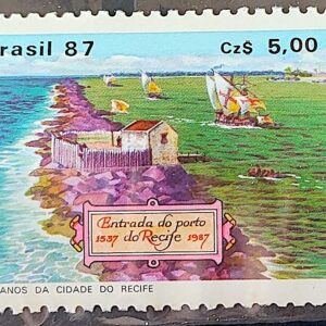 C 1565 Selo 450 Anos Cidade de Recife Pernambuco 1987 MH