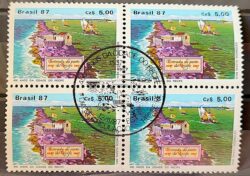 C 1565 Selo 450 Anos Cidade de Recife Pernambuco 1987 Quadra CBC PE 1