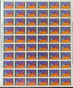 C 1569 Selo Natal Religiao Folguedos Populares 1987 Folha