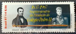 C 1571 Selo 150 Anos Colegio Pedro II Educacao 1987