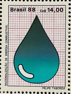 C 1579 Selo Racionalizacao de Energia Petroleo 1988