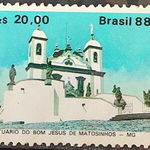C 1585 Selo Lubrapex Portugal Igreja 1988