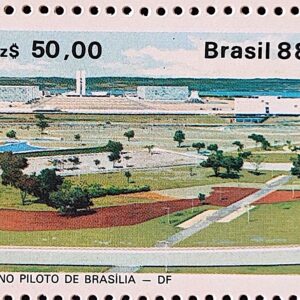 C 1586 Selo Lubrapex Portugal Brasilia 1988