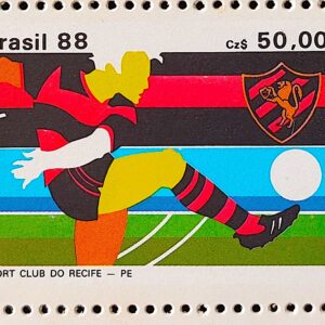 C 1596 Selo Clubes de Futebol Sport Recife 1988