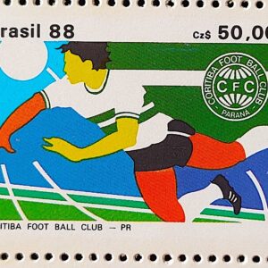 C 1597 Selo Clubes de Futebol Coritiba 1988