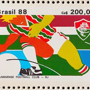 C 1599 Selo Clubes de Futebol Fluminense 1988