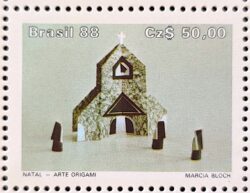 C 1603 Selo Natal Religiao Igreja 1988