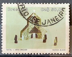 C 1603 Selo Natal Religiao Igreja 1988 Circulado 4