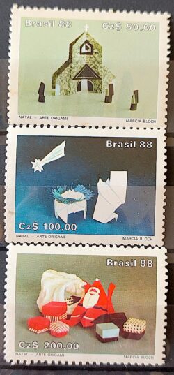 C 1603 Selo Natal Religiao Igreja Jesus Papai Noel 1988 Serie Completa 2