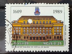 C 1619 Selo 380 Anos Tribunal de Justica da Bahia Direito 1989 Circulado 1