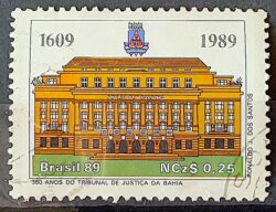 C 1619 Selo 380 Anos Tribunal de Justica da Bahia Direito 1989 Circulado 4