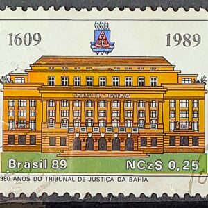C 1619 Selo 380 Anos Tribunal de Justica da Bahia Direito 1989 Circulado 4