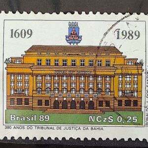 C 1619 Selo 380 Anos Tribunal de Justica da Bahia Direito 1989 Circulado 5