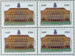 C 1619 Selo 380 Anos Tribunal de Justica da Bahia Direito 1989 Quadra