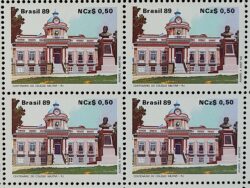 C 1630 Selo 100 Anos Colegio Militar Educacao 1989 Quadra