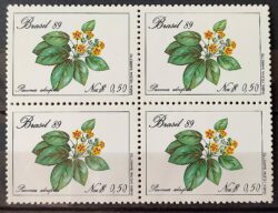 C 1631 Selo Preservacao da Flora Meio Ambiente 1989 Quadra