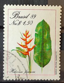 C 1633 Selo Preservacao da Flora Meio Ambiente 1989 Circulado 6