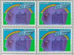 C 1642 Selo 150 Anos Associacao Comercial de Pernambuco Economia 1989 Quadra