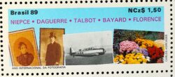 C 1643 Selo Ano Internacional da Fotografia Arte 1989