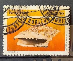 C 1645 Selo Fauna Brasileira Molusco 1989 Circulado 1