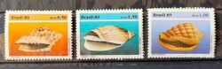 C 1645 Selo Fauna Brasileira Molusco 1989 Serie Completa