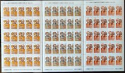 C 1653 Selo Dia do Livro Literatura Cora Coralina Casimiro de Abreu Machado de Assis 1989 Folha Serie Completa