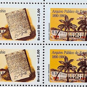 C 1664 Selo Arquivo Publico do Estado da Bahia Literatura 1990 Quadra